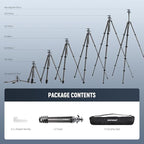 NEEWER LITETRIP LT38 61" Travel Tripod Carbon Fiber - Image 9