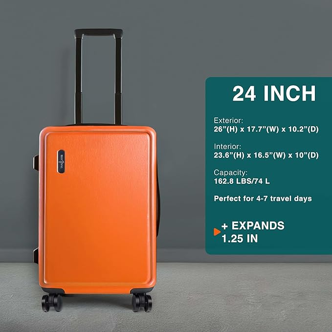 Luggage Sets 3 Piece, 22 Inch Carry on Luggage and 24 Inch Suitcases - Image 3