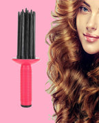 Hair Fluffy Styling Curler Curls Comb,Hair Curler Curling Make Up Brush Roller Tool Portable Comb Anti‑Slip Professional Round Hair Brush for Home Personal Use Travel