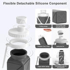 3 pack Collapsible Water Bottles, Silicone Foldable Portable Water Bottle 20.6oz - Image 7