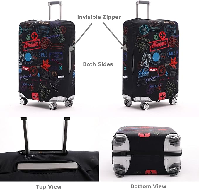 Luggage Cover Suitcase Cover Suitcase Protector Fit 26-28 Inch Luggage - Image 2
