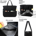 LEDAOU Beach Bag Waterproof Sandproof Women Tote Bag Pool Bag - Image 6