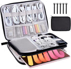 Electronics Organizer Travel Case Cord Cable Charger Organizer Bag Travel by CNPOP