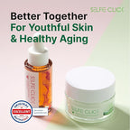 Dual Core Deep Collagen Cream, Niacinamide, Ceramide & Hydrolyzed Collagen for Glowing & Lifted Skin, Hydrating & Firming Moisturizer, Korean Skin Care (1.01 Fl Oz / 30ml)