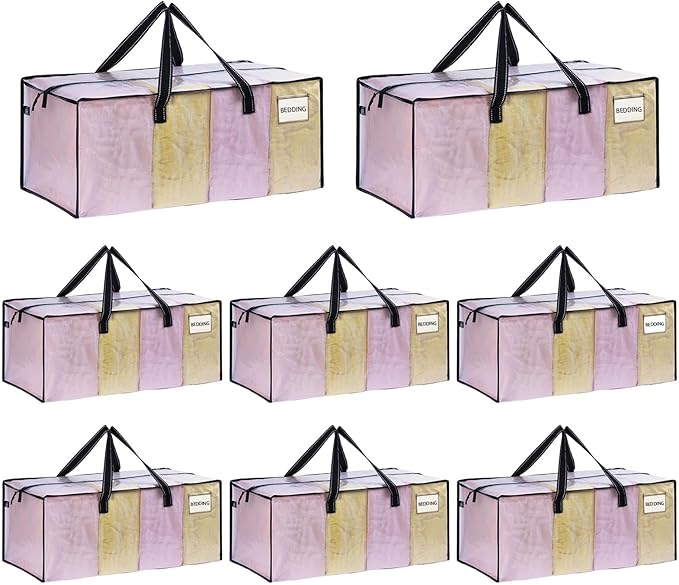 VENO 8 Pack Moving Bags Extra Large Storage Bags by Veno