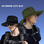 Sun Hat for Men/Women, UPF 50+ Fishing Hat, Waterproof Wide Brim Bucket Hat - Image 6