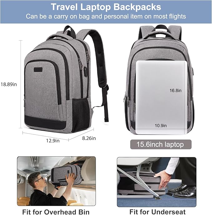 CLUCI Laptop Backpack for Men Women School Backpack College Bookbag for Men - Image 3
