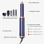 5 in 1 Blow Dryer Brush, Upgrade Hair Dryer Brush Air Curler Air Curling Wrap Styler, Detachable Hot Air Brush Negative Ion Curling Brush Iron, Hair Styling Tools for Drying Curling Straightening