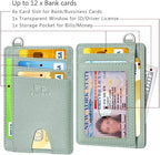 FurArt Slim Minimalist Wallet, Front Pocket Wallets, RFID Blocking, Credit Card - Image 6