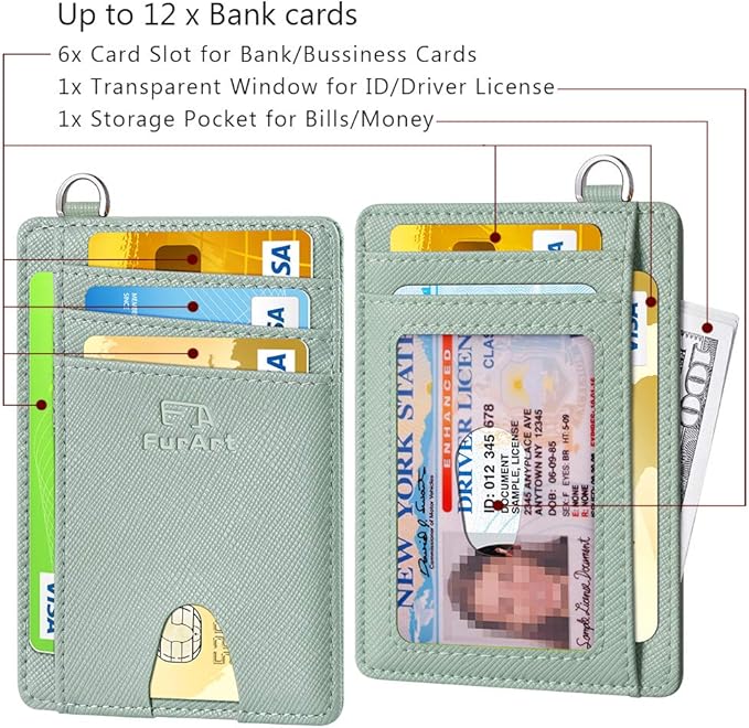FurArt Slim Minimalist Wallet, Front Pocket Wallets, RFID Blocking, Credit Card - Image 6