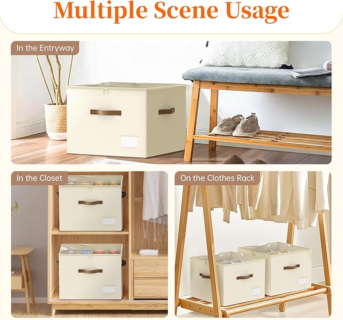 Shoe Organizer for Closet, 2 Pack Shoe Organizer - Image 3