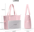 Tote Bag for Women with Zipper, Travel Tote Bags with Compartments Large - Image 4
