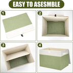 Large 17" 42 Quarts Collapsible Stackable Storage Bins - Image 3