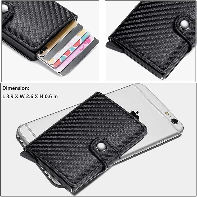 Card Holder, Men Credit Card Holder, Slim Card Case Front Pocket - Image 5