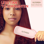 Fashion Pink Infrared 2 Inch Hair Straightener,2 Inch Wide Professional Ceramic Tourmaline Flat Iron with Big Temp Display,140F-450F Degree,Dual Voltage