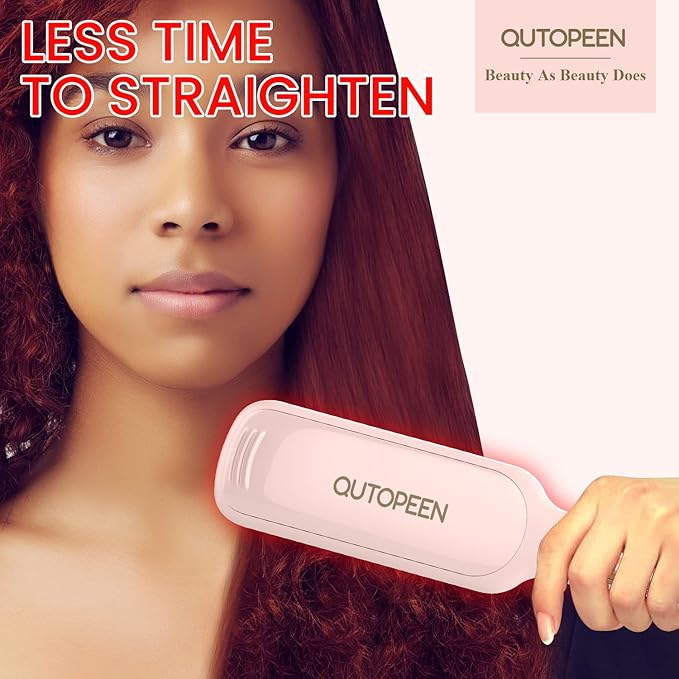Fashion Pink Infrared 2 Inch Hair Straightener,2 Inch Wide Professional Ceramic Tourmaline Flat Iron with Big Temp Display,140F-450F Degree,Dual Voltage