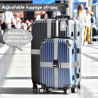 Weewooday 8 Pcs Luggage Straps Suitcase Tags Set - Image 5