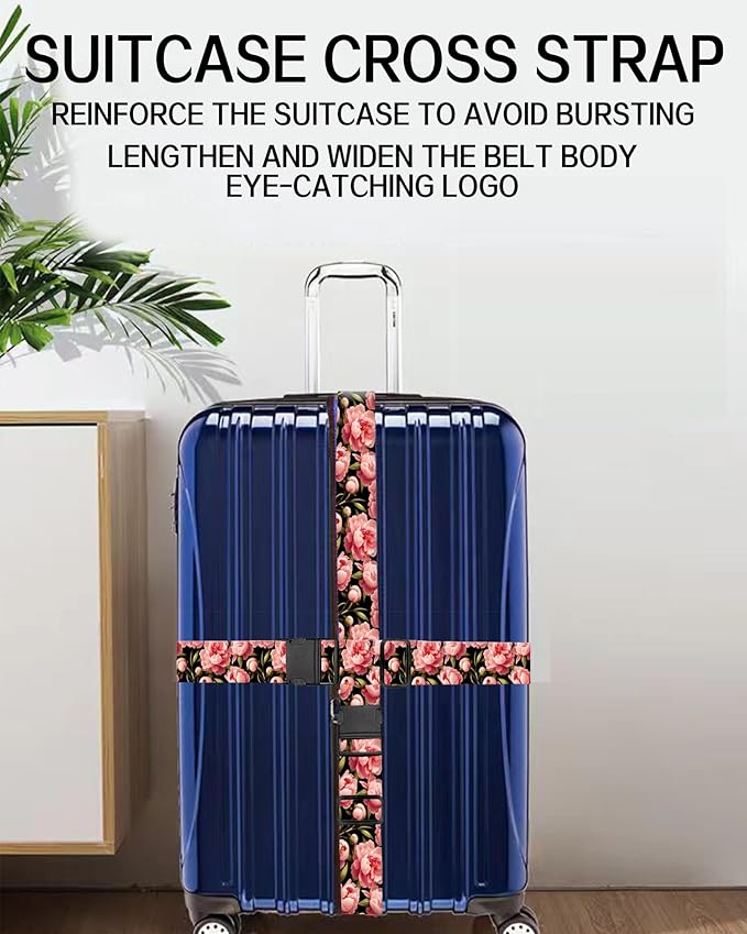 Luggage Straps for Suitcases, Adjustable Travel Belt, Durable Wide Luggage Strap - Image 5