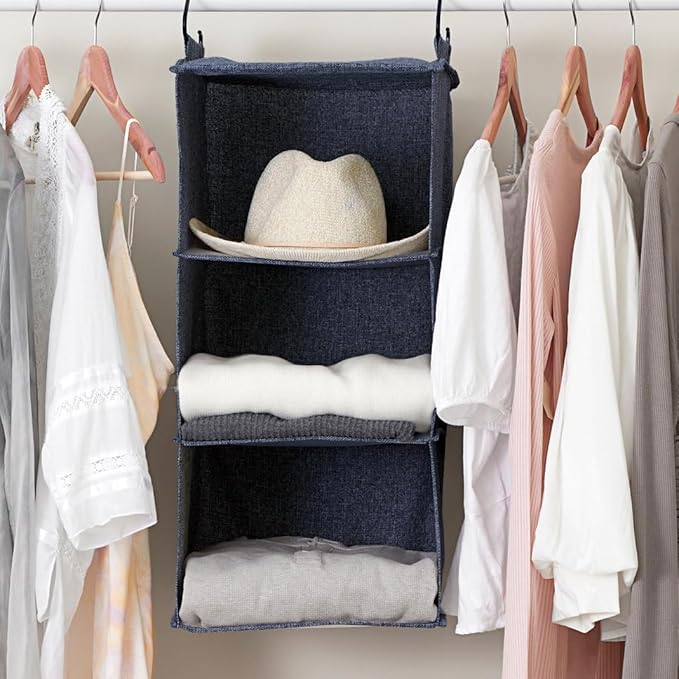 Household Essentials Hanging Cotton Blend Closet Organizer - Image 2