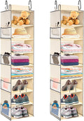 2 Pack Large-Sized Hanging Shoe Organizer 8-Shelf, Hanging Closet Organizer by ROOMTALK