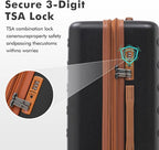 luggage sets 3 Piece with Spinner Wheel, 100% PC Material Lightweight Durable - Image 5