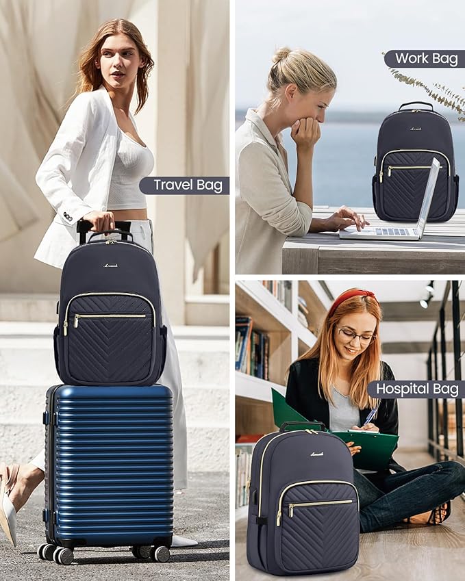 LOVEVOOK Laptop Backpack for Women, 17 Inch Large Capacity Travel Computer Work - Image 6