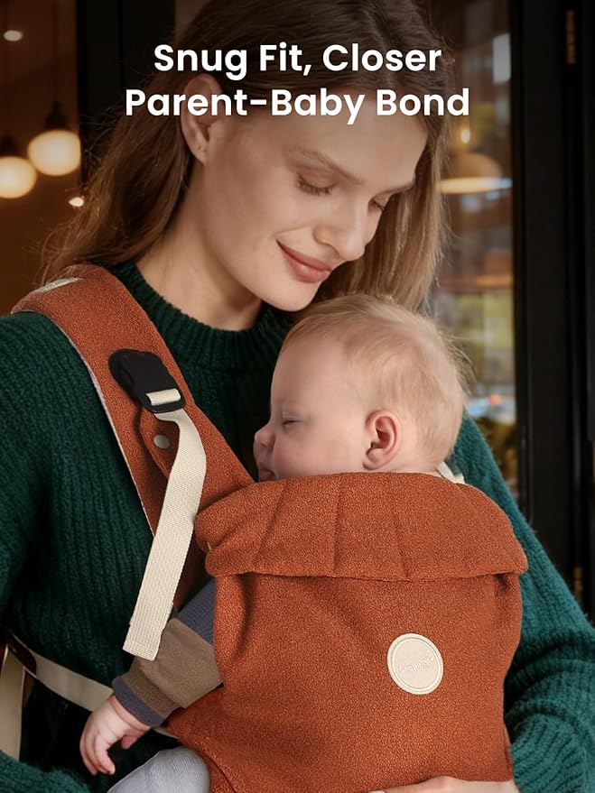 Grownsy Baby Carrier Newborn to Toddler, Ergonomic & Cozy Wraps - Image 8