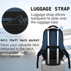 17 Inch Laptop Backpack, Business Anti Theft Slim Durable Laptops Backpack - Image 6