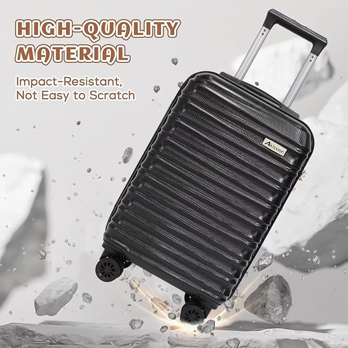 Luggage Set 3 Piece Luggage Set ABS hardshell Spinner Wheels Luggage Carry on - Image 5