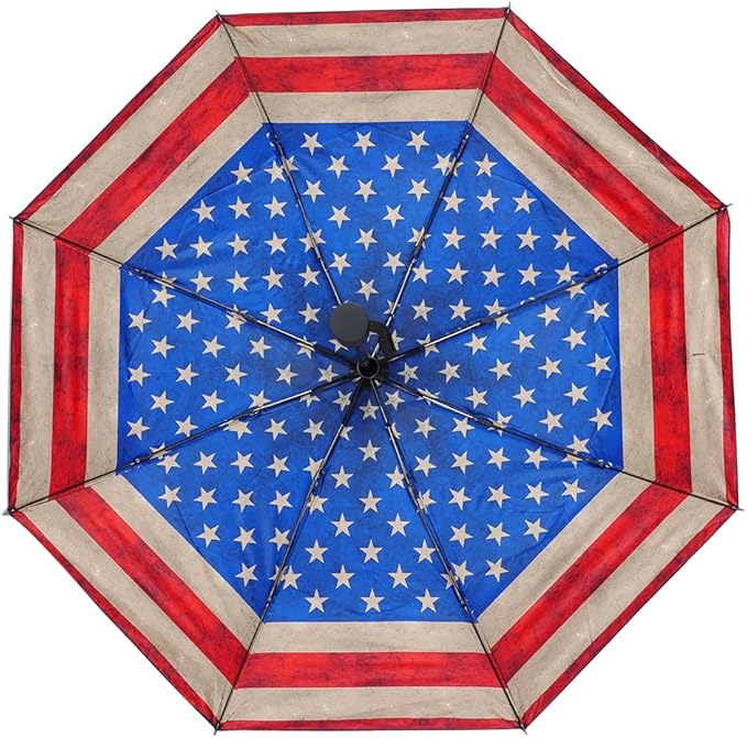LLanxiry Compact Travel Umbrella, Mini Windproof Umbrellas - Image 2