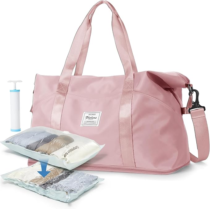 Travel Duffel Bag, Sports Tote Gym Bag, Shoulder Weekender Overnight Bag by WONHOX
