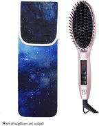 Wanty Hair Straighteners Case with Fastener - Neoprene Curling Iron Holder Flat Iron Curling Wand Travel Cover Case Bag PouchShield Curling Iron Cover - Flat Iron Travel Pouch (Blue Sky)