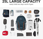 MOUNTAINTOP 25L/40L Hiking Backpack, Lightweight Travel Backpack - Image 9
