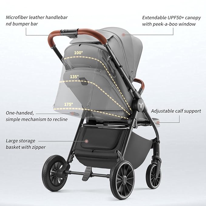 Tinyiota Baby Stroller, Infant Stroller - Image 2