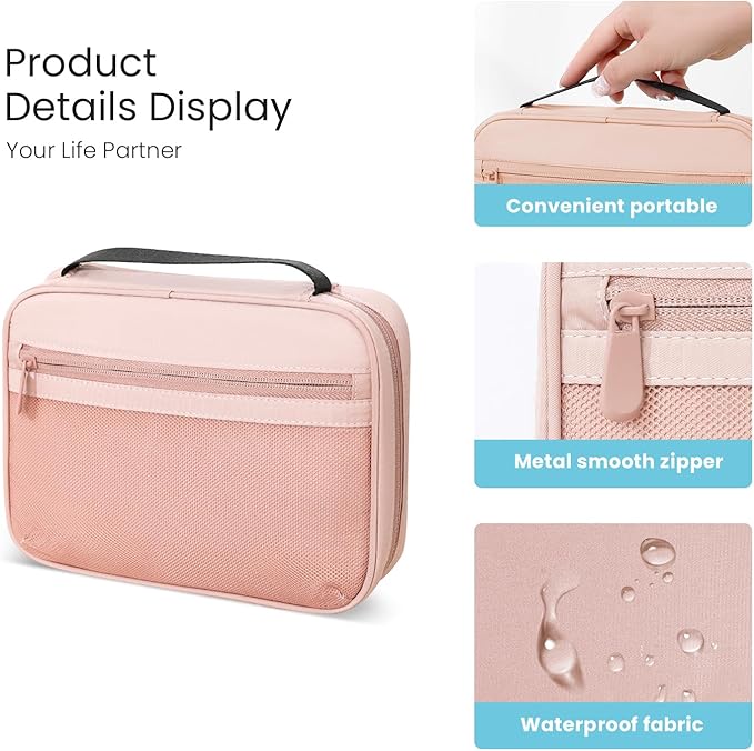 Electronics Organizer Bag, Portable Cable Organizer Case Travel Electronic - Image 4