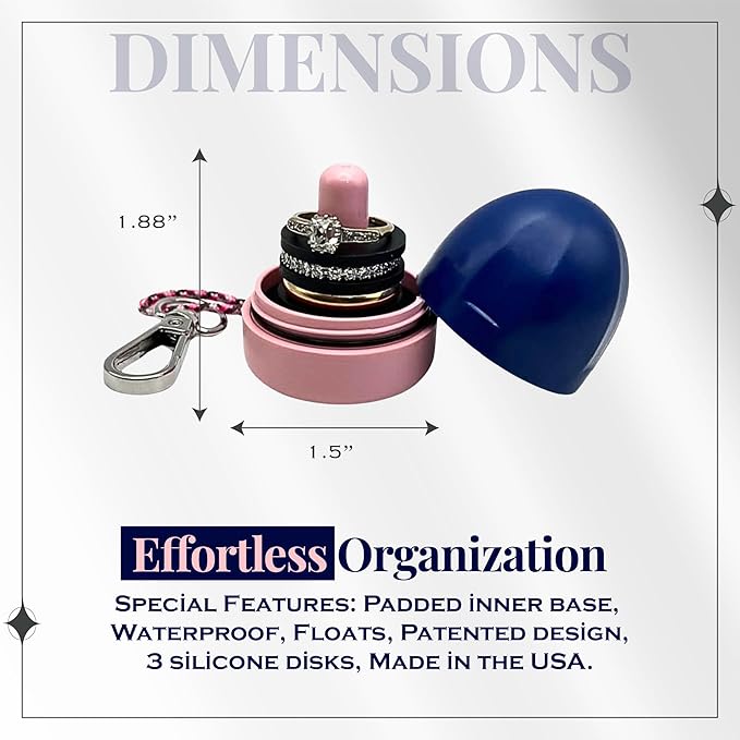 RING THING - Ring Holder Keychain, Jewelry Organizer and Storage, Portable - Image 7