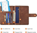 Eoehro Passport Holder for Travel Essentials, Passport Wallet Cover Case for - Image 3