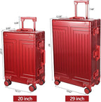 All Aluminum Carry On Luggage，Cut from Whole Aluminum Sheet，22x14x9 Airline - Image 5