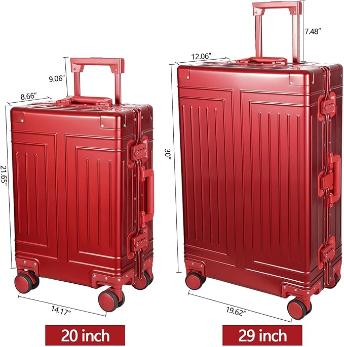 All Aluminum Carry On Luggage，Cut from Whole Aluminum Sheet，22x14x9 Airline - Image 5