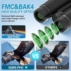 10x42 Binoculars for Adults High Powered Compact Binoculars - Image 4