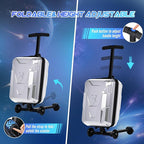 Scooter Suitcase for Kids & Adults, Foldable Carry On Travel Luggage, Hardside - Image 5