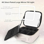 MOMIRA Makeup Bag with Mirror and Light Travel Makeup Train Case Cosmetic Bag - Image 3