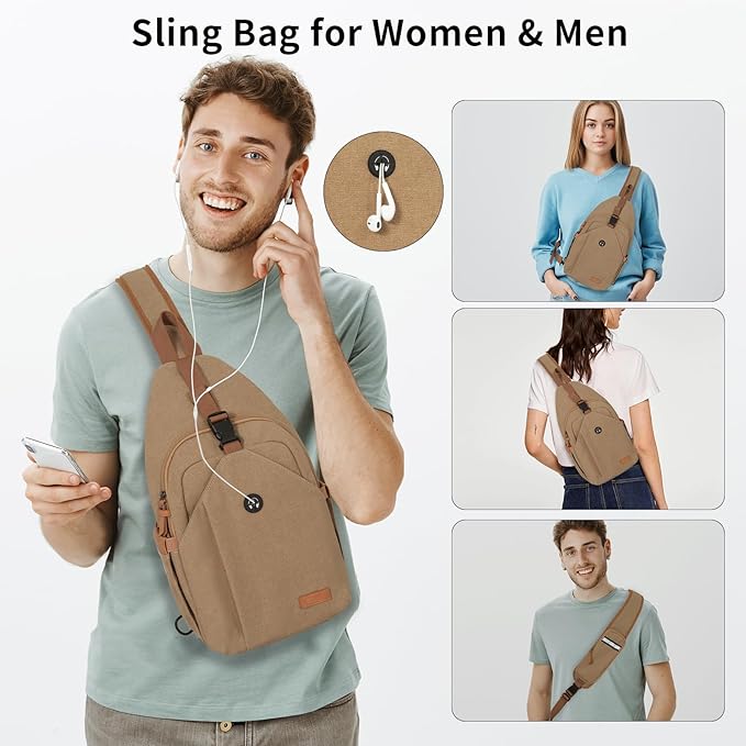 Sling Bag for Men, Crossbody Bag Men Anti Theft Crossbody Bag - Image 6