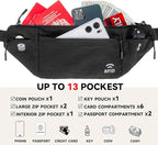 Travel Money Belt for Men and Women hidden slim passport holder - Image 4