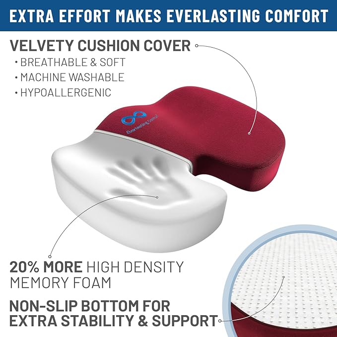 Everlasting Comfort Doctor Recommended Memory Foam Seat Cushion - Image 8