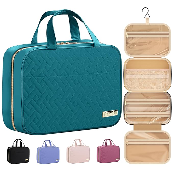 HOTOR Travel Toiletry Bag w/Hanging Hook by HOTOR