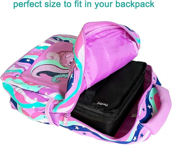 FlowFly Small Insulated Lunch box Portable Soft Bag Mini Cooler Thermal Meal - Image 6