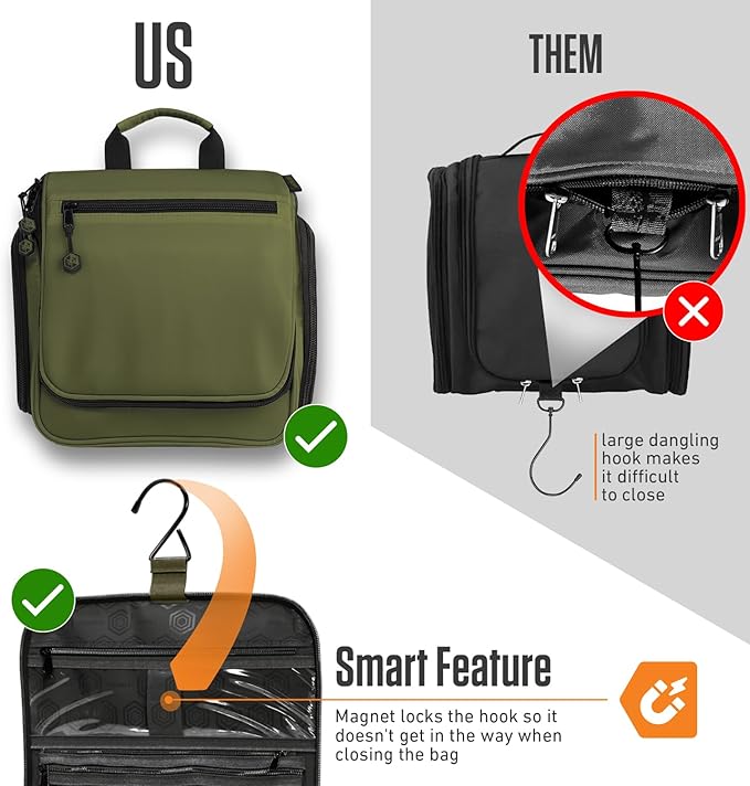 VENTURE 4TH Hanging Travel Toiletry Bag - Image 6