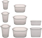 Zip Top Reusable Food Storage Bags | Full Set of 8 | Silicone Meal Prep - Image 2