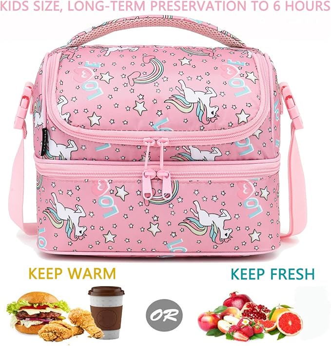 FlowFly Double Decker Cooler Insulated Lunch Bag Large Tote - Image 2